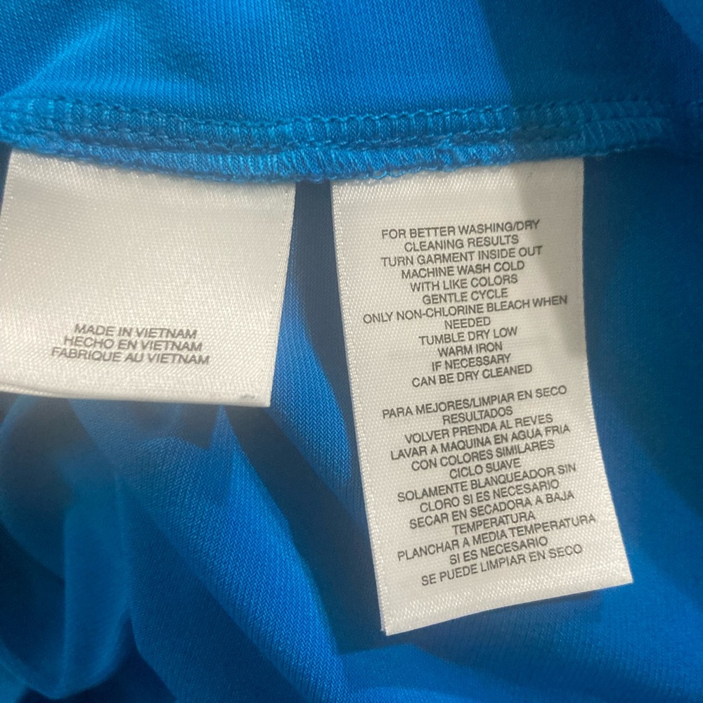 Jones Studio Separates Solid Blue Top, Size S - Picture 5 of 5